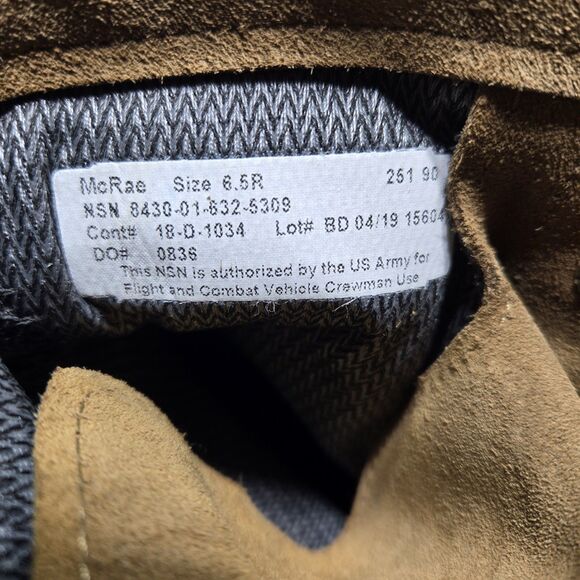 MCRAE Gore-Tex Coyote Men Size 6.5R Hot Weather Military Vibram Sole Combat Boot - Picture 8 of 13